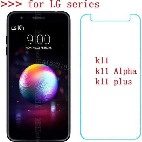 Smartphone Tempered Glass 9H Explosion-proof Protective Film Screen Protector phone for LG k11/11 Alpha/k11 plus