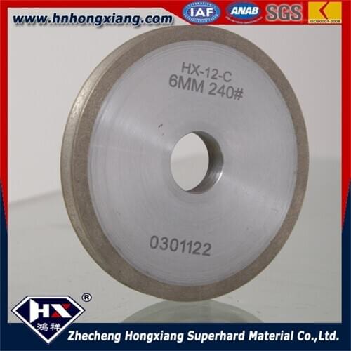 Special edge glass with using 100mm diamond pencil grinding wheel, round edge grinding wheel