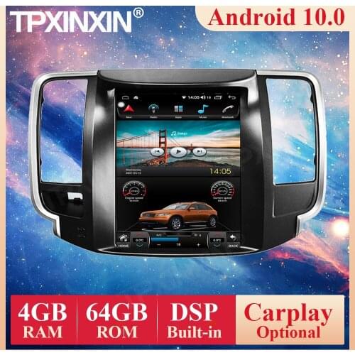 Tesla Vertical Screen Android 10 PX6 For Nissan teana Cedric 2008 - 2012 Car Radio Multimedia Video Audio Player Navigation GPS