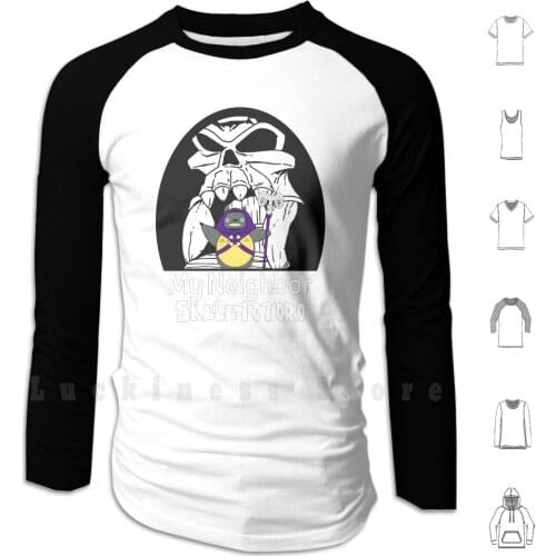My Neighbor Skeletotoro hoodies long sleeve Totoro Skeletor He Man Retro Movie Tv Cartoon Geek Castle