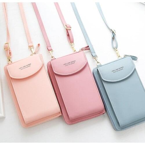 Wallet Women Diagonal PU Multifunctional Mobile Phone Clutch Bag Ladies Purse Large Capacity Travel Card Holder Passport Cover