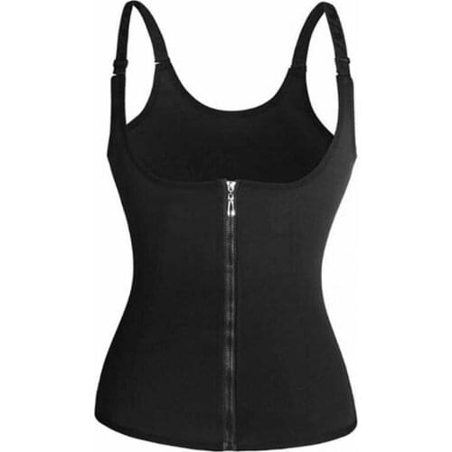 Women Suspender Waist Trainer Push Up Vest Tummy Belly Girdle Body Shaper Waist Cincher Corset Zipper Vest Plus Shaperwear