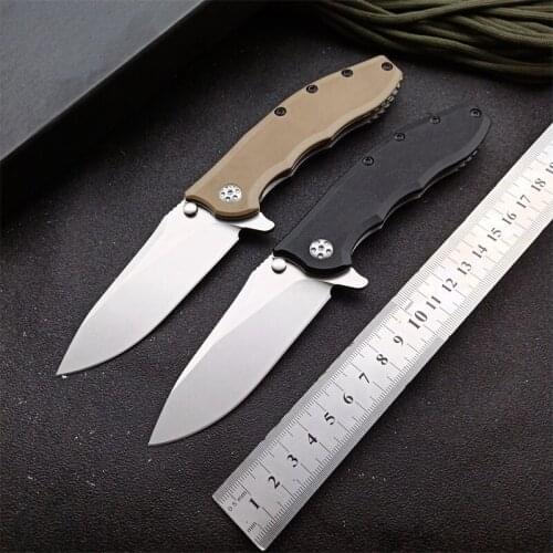 ZT-High Quality Outdoor Survival Knife 9CR18MOV Steel Blade + G10 Handle Ball Bearing Multifunctional Tool 0562