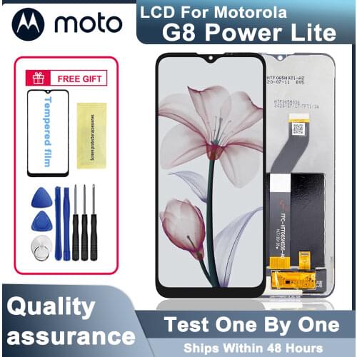 100% tested Original 6,5" LCD Display for Motorola Moto G8 Power Lite LCD touch screen digitizer assembly Replacement Parts