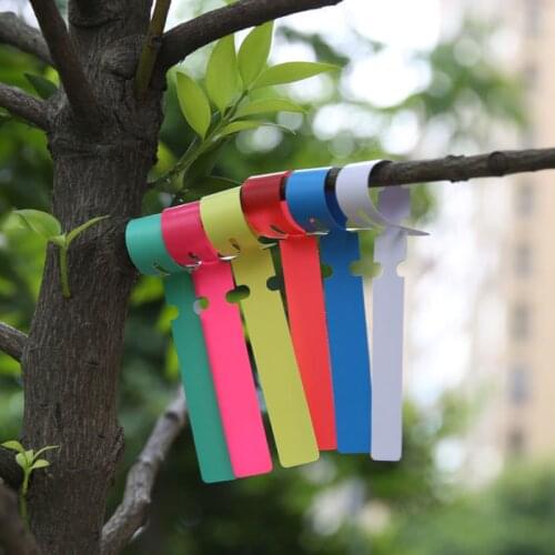 100pcs Waterproof Plant Markers Plastic Plant Hanging Tags Gardening Plant Marker Label Tools Garden Pots & Planters Supply