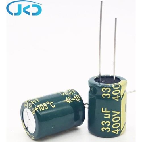 5pcs/lot 400V 33UF high frequency low impedance 13*18mm 20% RADIAL aluminum electrolytic capacitor 33000NF 20