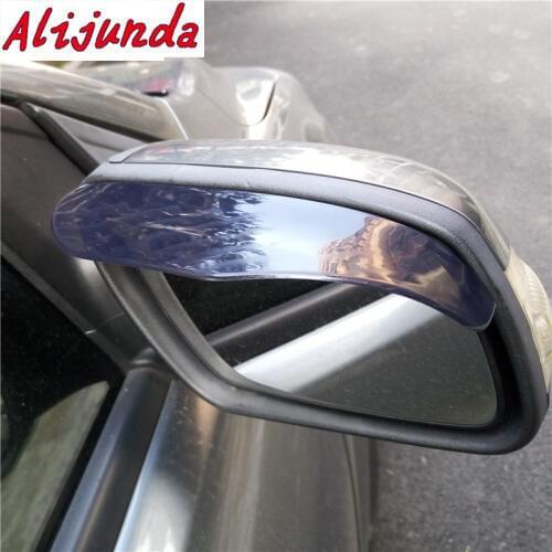 Alijunda Car Styling Rearview mirror rain eyebrow for Skoda Octavia Fabia Rapid Superb Yeti Roomster