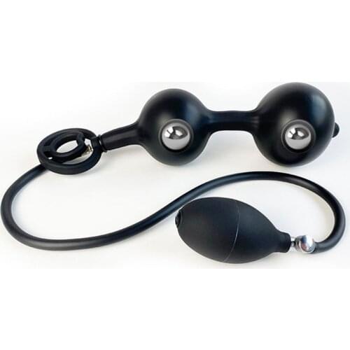 Anal Plug Inflatable Butt Beads Gay Expandable Large Dildo Pump Prostate Massage Sex Toys for Women Men Silicone Anus Dilator