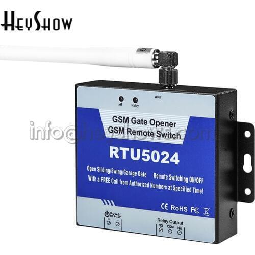 Wireless Sliding gate Opener GSM Mobile Phone Access Controller Relay Switch RTU5024 Remote Control Switch SMS Control Door Open