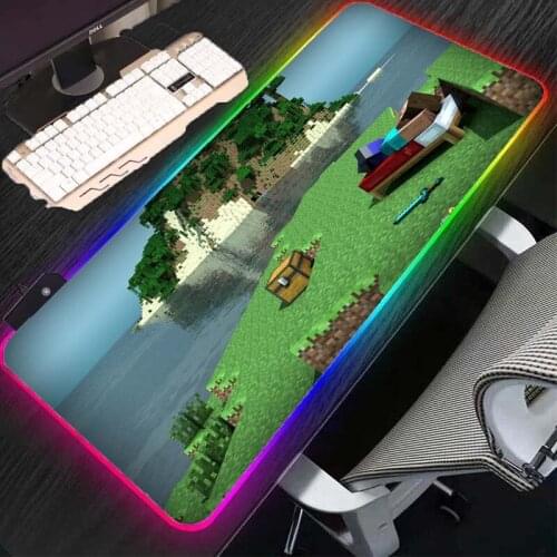 MRGLZY big game accessories RGB large mouse pad desk mat LED color PC accessories non-slip mat household carpet mat XXL