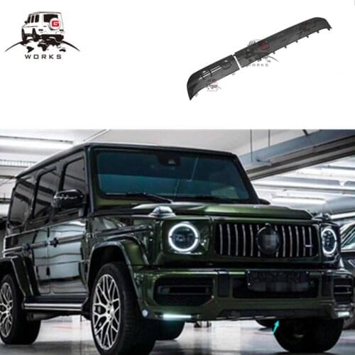 2019 year G CLASS W464 G63 dry carbon fiber material front lip cover fit for G wagon W463A G63 front bumper lip