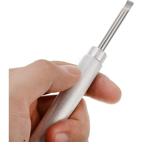 Steel Watch Battery Remover Ergonomic Long handle Tool Case Cover Battery Change Opener Wrench For Watchmaker Repair Tool