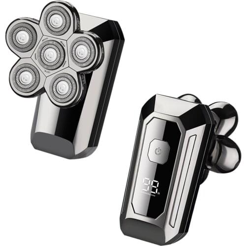 Mens pro grooming set electric shaver for men face beard bald electric razor body nose ear hair trimmer wet dry shaving machine