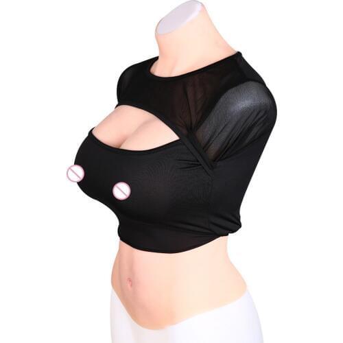 E/F Cup Transgender Crossdresser Artificial Silicone Fake Breast Forms Shemale Realistic Crossdressing False Boobsal Sissy