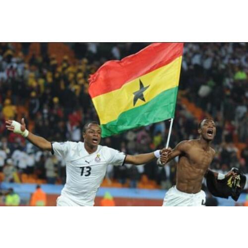 Ghana flag Banner 3ft x 5ft Hanging Flag Polyester Ghana flag Banner 150x90cm for Celebration big flag