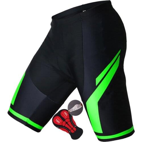 Fluorescent Green Cycling Bibs Shorts Summer Bike Breathable Mens 5D Gel Padded Bike Tights Triathlon Licra Bicycle Shorts
