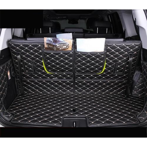 2017 for trumpchi gs8 wearable fiber leather car trunk mat cargo liner 2017 2018 2019 2020 luggage boot carpet rug