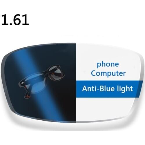 Anti-Blue Ray Lens 1.61 High Index Myopia Presbyopia Prescription Optical Lenses For Eyes Protection Reading Eyewear