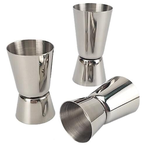 Stainless steel double head measuring glass ounces cocktail measuring glass special mixer at the bar wine accessories
