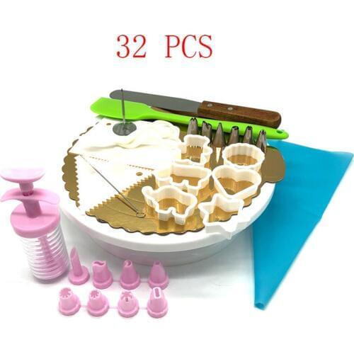 32 PCS Pastry Nozzles Confectionery Tool Extra Large Icing Piping Nozzle Pastry Bag Russian Confectionery Cake