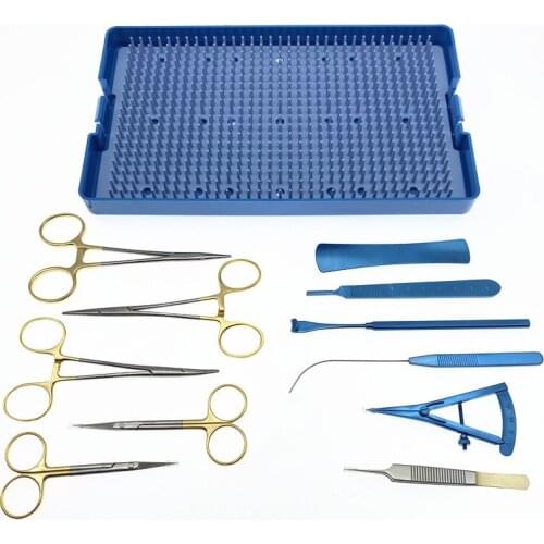 Double eyelid surgery set scissors Needle holder Hemostatic forceps plastic surgery instrument Titanium stainless steel