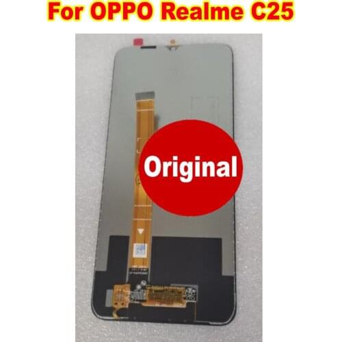 Original Best Glass Sensor For OPPO Realme C25 LCD Display Touch Screen Digitizer Assembly 6.5" Phone Pantalla Replacement