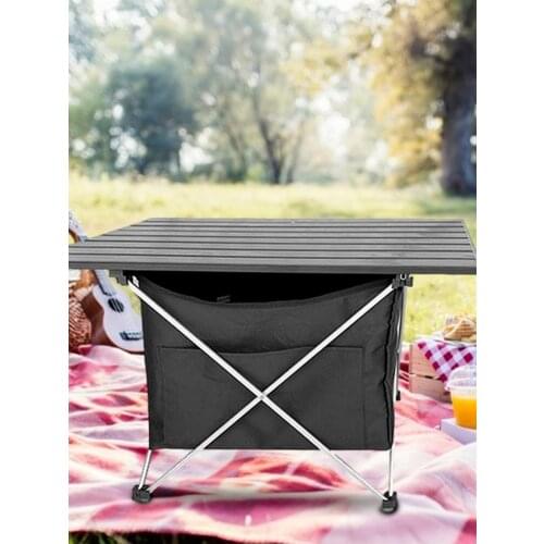 Camping Portable Super Light Mini Picnic Table Under Table Storage Bag Stuff Organizer For Folding Camping Table