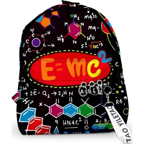 2020 Mathematical Formula Backpacks Men Women Hip hop School Bags Travel Bags 3D Print Teenage Fun Logistics Chemistry Backpack