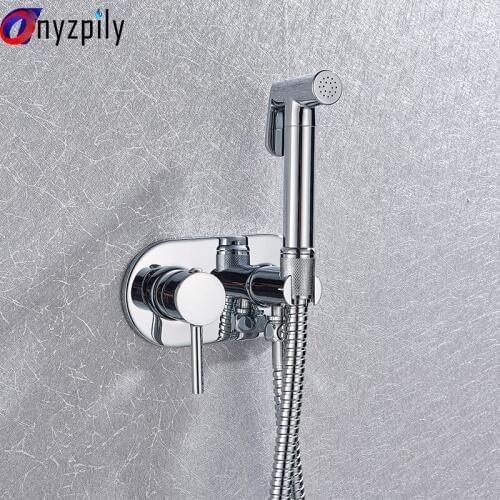 Bidet Faucets Brass Bathroom shower tap bidet toilet sprayer Bidet toilet washer mixer muslim shower ducha higienica shower