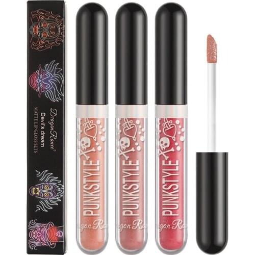 Super Glitter Lipstick Matte Lasting Waterproof Symphony Lip Gloss Diamond Shiny Lips Makeup Liquid Lipsticks Halloween Theme