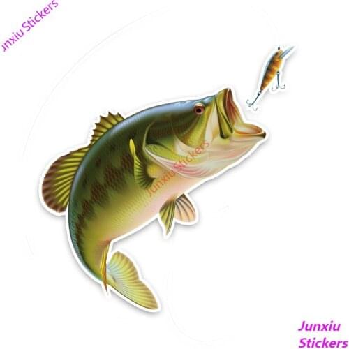 Fun Cartoon Big Fish Eats Small Fish PVC Car Sticker Decal Bumper Trunk Laptop Rear Windshield Reflective Decor PVC13x13cm