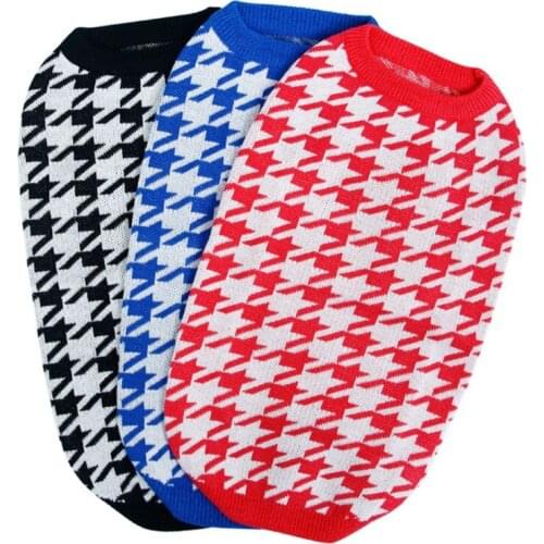 A Pet Dog Sweaters Winter Pet Clothes for Small Dogs Warm Sweater Coat Outfit for Cats Clothes Knit Dog Jacket