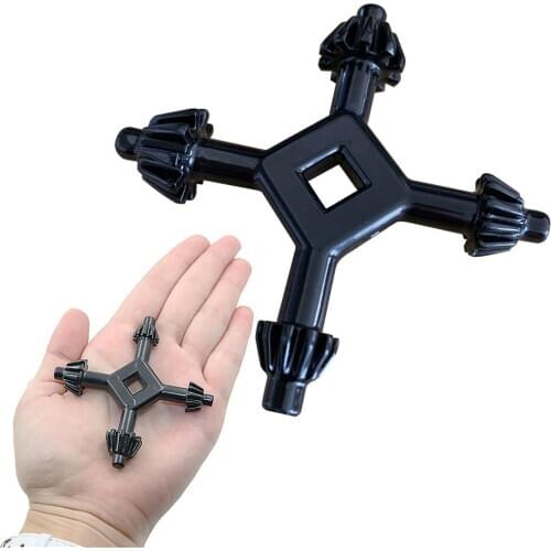 4-Way Chuck Key for Drill Presses Multi Universal Power and Hammer Drill Wrench Fits 4 Sizes 6mm to 16mm