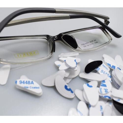 5 Pairs Glasses D Shape Silicone Eyewear Accessories Nose Pad For Sunglasses Non-slip Thin Nosepads