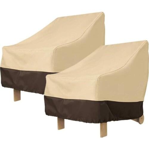 2 Pack Patio Adirondack Chair Cover 31X33X36 Inch Heavy Duty Outdoor Patio Chair Cover 420D, Waterproof Outdoor Lawn Patio Furni