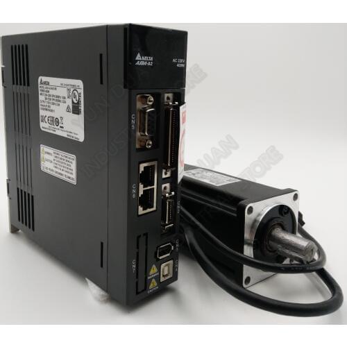 Delta A2 750W Canopen 220V 2.39Nm 3000rpm NEMA32 80MM ASD-A2-0721-M ECMA-C10807RS AC Servo Motor Drive Kits with 3m Cable