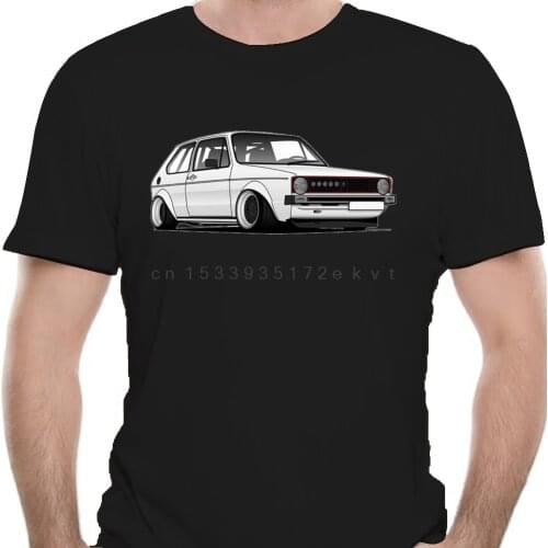 Germany Classic Legend Car Golf Mk1 Round Neck Straight Cut Spring Summer Autumn O Neck Short Sleeves Muscle T Shirts