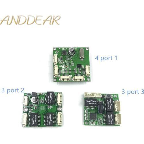 Mini PBCswitch module PBC OEM module mini size 3/4/5 Ports Network Switches Pcb Board mini ethernet switch module 10/100Mbps