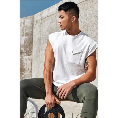 Brand Cotton Mens T-shirt Short-sleeve Man Tshirt Short Sleeve Personality pocket Pure Color Men t shirt T-shirts For Male Tops