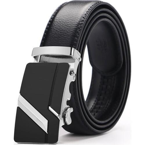 Belt 2018 New Arrival Men Automatic Buckle Brand Bew Fashion Leather Belts For Business Men High Quality Luxury For Man