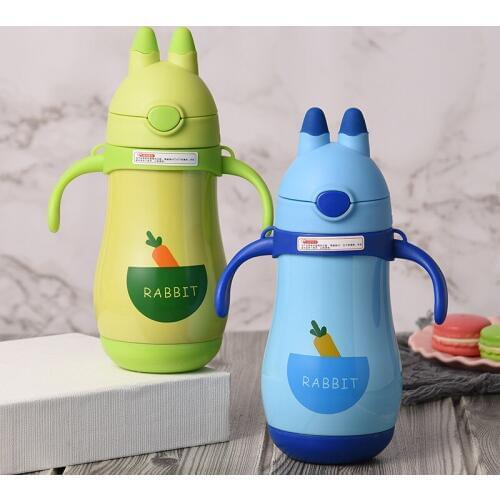 300ml Baby Feeding Cup Stainless Steel Milk Thermos for Children Insulated hot water Bottle leak-poof thermal Cup