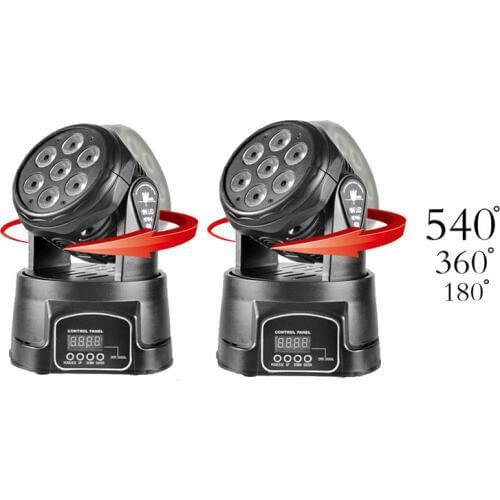 2pcs/lot Stage Spot Moving DMX Led 7x12W RGBW 4IN1 Moving Head Wash Light For DJ Show Party Club Free Shipping