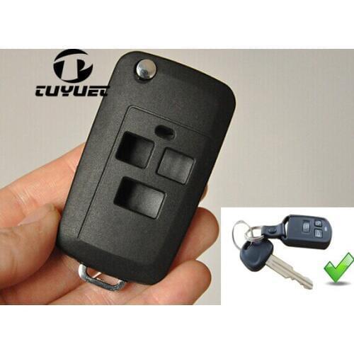 3 Buttons Modified Folding Flip Remote Key Shell For Hyundai Sonata FOB Key Blanks Case