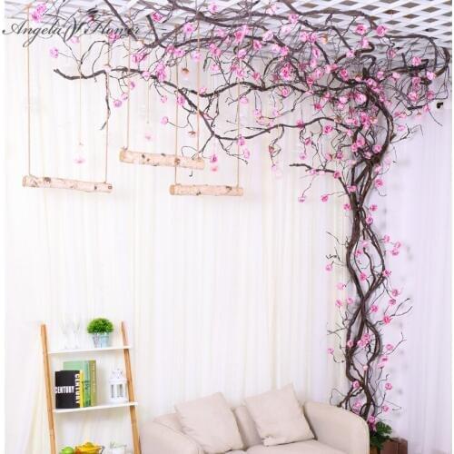 3M artificial flower vine peony tree vine indoor wall decor wedding window party rattan background wall wisteria balcony foam