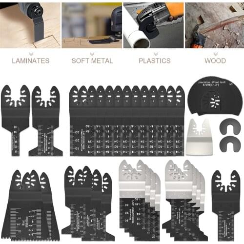 31 Saw Blade Oscillating Multi Tool High Carbon Steel Cutter Fit Fein Bosch Milwaukee Porter Cable Dewalt