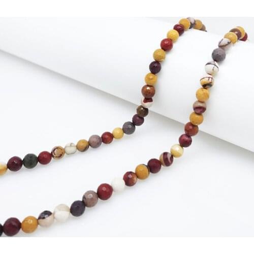 4-12mm High Quality Natural Gemstone Round Cut Mookaite Opal Stone Bead Bracelet Necklace Earrings Jewelry Making DIY Unique