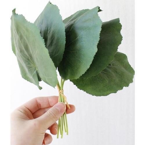 5Pcs Artificial Flower Fake Plants Round leaves Christmas Tree For Christmas Party Decorations Xmas Tree Ornaments Kids Gift