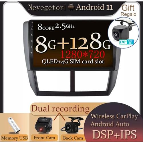 For Subaru Forester 3 SH 2007-2013 Car Radio Multimedia Video Player Navigation GPS Android 11 No 2din 2 din dvd