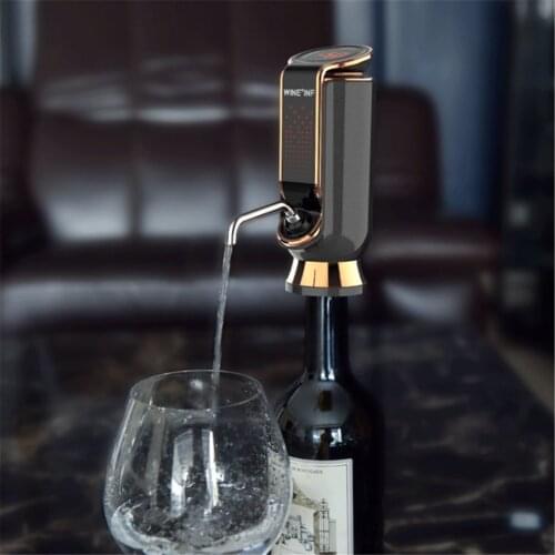 Auto Electric Quick Wine Decanter USB Charge Adjustable Whisky Wine Pourer Aerator Fresh-keeping 10 days for Fathers Day Gifts