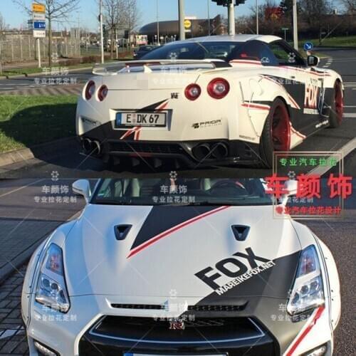 Car Sticker Sticker FOR Nissan GTR 350Z 370Z Full Car Racing Modified Car Sticker 86 BRZ Decorative Pull Decal